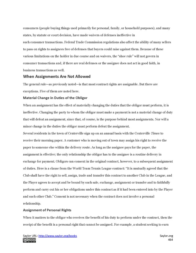 Business Law and the Legal Environment - Page 464